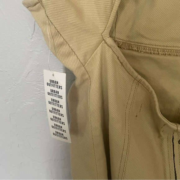 Urban Outfitters Corduroy Tank Tan Mini Dress with Back Cutout NWT size Large - Picture 6 of 9